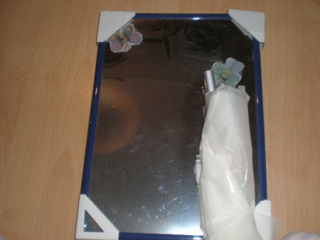 Miroir porte maquillages